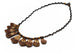 Necklace with seeds and macrame