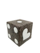 Cubo fermacarte in pietra lavica