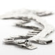 "Scales" silver necklace